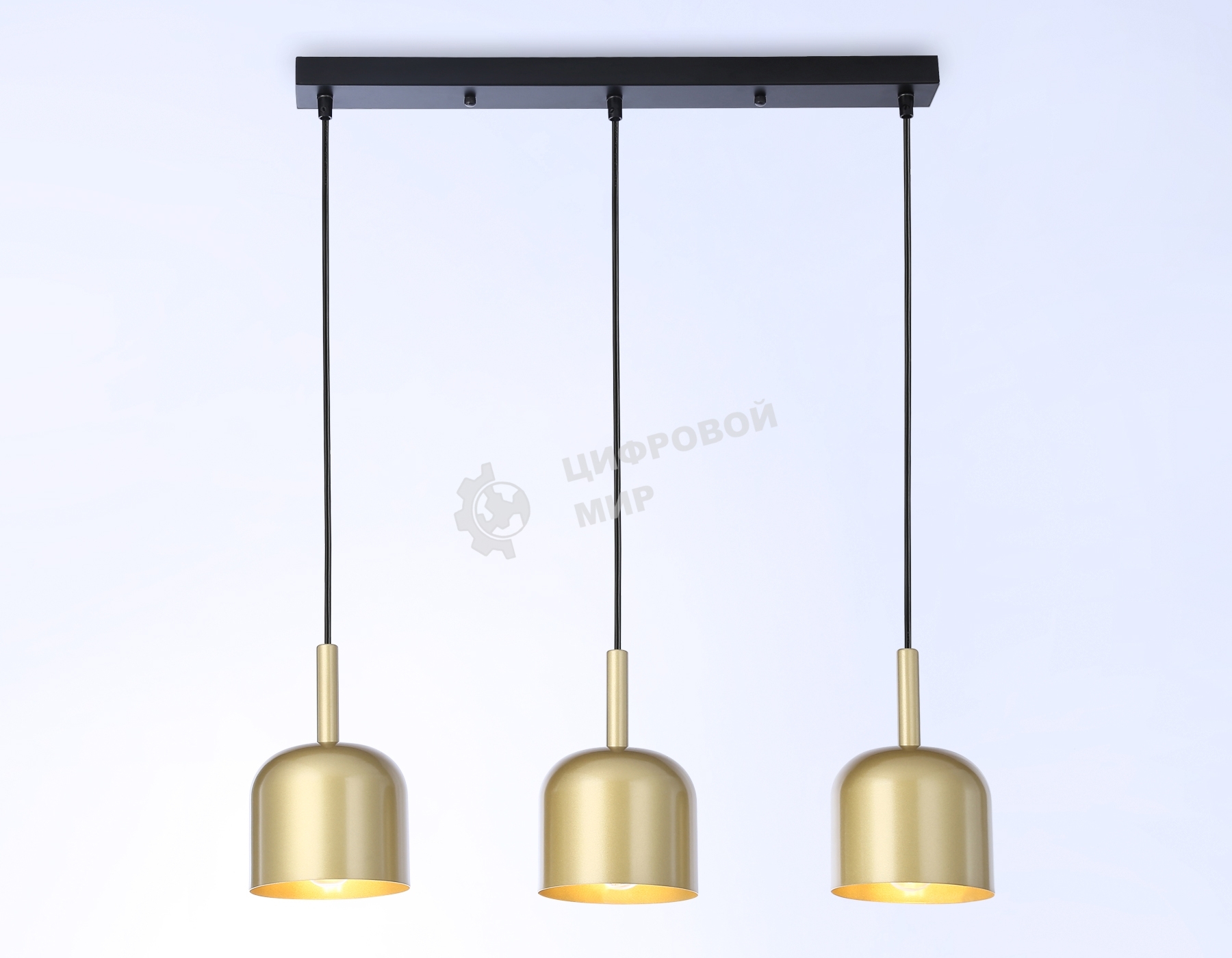 Светильник Ambrella light TR97118/3 GD/BK золото/черный E27*3 max 40W D130*113*1200