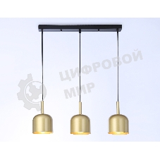 Светильник Ambrella light TR97118/3 GD/BK золото/черный E27*3 max 40W D130*113*1200