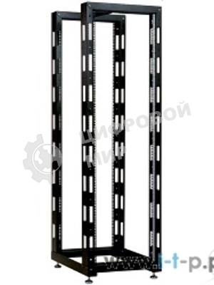 Стойка телеком. универсальная 33U двухрамная, цвет черный (СТК-33.2-9005) (1 коробка)