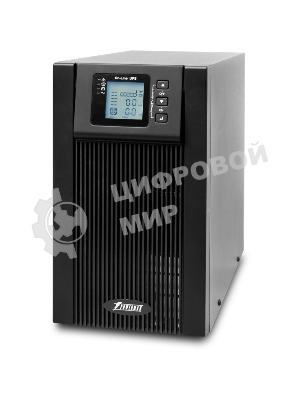 Источник бесперебойного питания PowerMan Online 2000VA черный (Online-Double conversion/LCD Display/USB/Software/RJ11/45,RS-232)