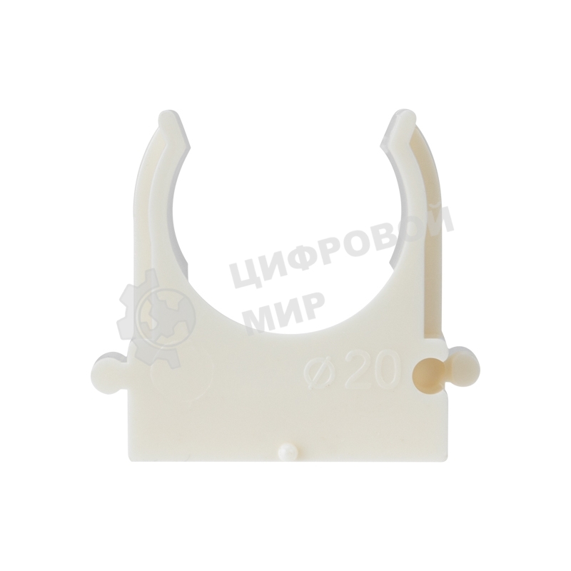 Крепеж-клипса для монтажного пистолета Rexant Ø 20 мм, белая (100 шт/уп)