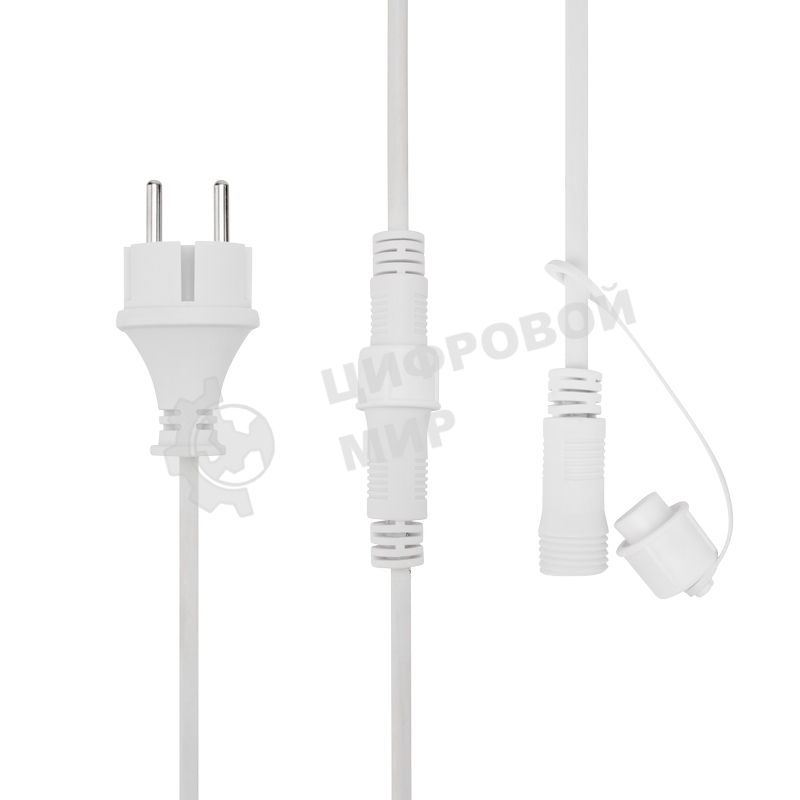 Гирлянда Neon-night Белт-Лайт 20 м, белый каучук, шаг 50 см, 40 подвесных патронов, IP44