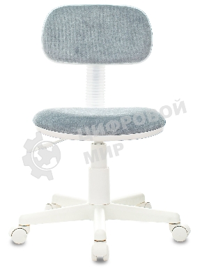 Кресло детское Бюрократ CH-W201NX Light-28 серо-голубой, крестов. пластик, пластик белый