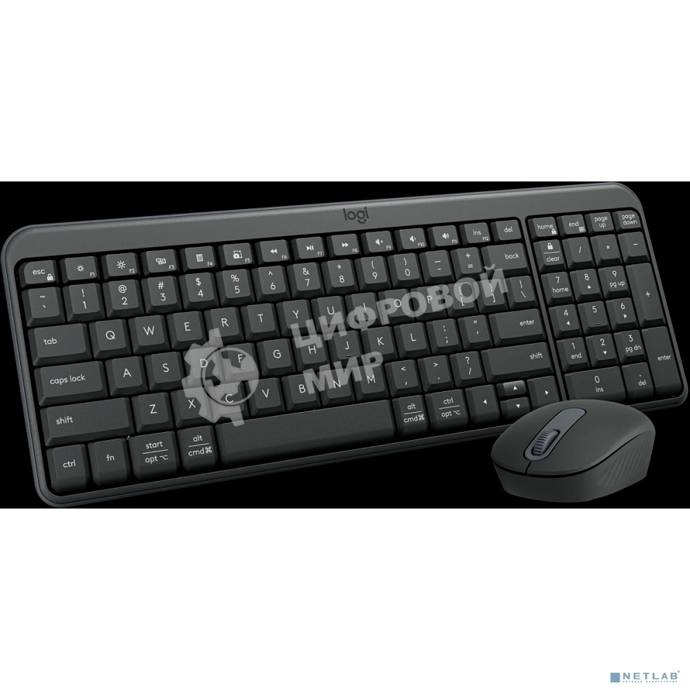 Комплект (клавиатура + мышь) Logitech Wireless MK250 Compact Bluetooth Wireless Combo-GRAPHITE