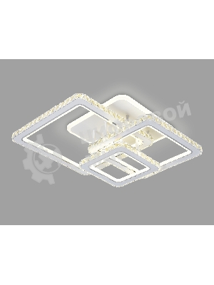 Управляемый светодиодный светильник Ambrella light FA1732/3 WH/CH белый/хром 145W 3000K/4200K/6400K 670*510*150 (ПДУ РАДИО 2.4G)