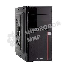 Компьютерный корпус Minitower ExeGate MA-371X Black, mATX (UN600, 120мм) 2хUSB+2хUSB 3.0, Audio
