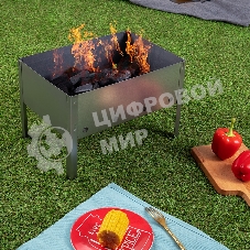 Мангал сборный со складным дном в пленке Сокол