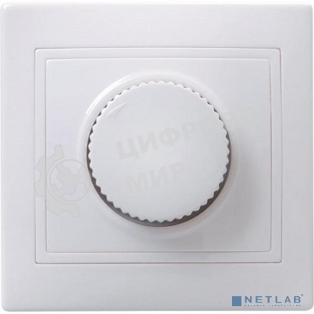 Светорегулятор поворот. СП КВАРТА IP20 ВСР10-1-0-КБ бел. ИЭК EDK10-K01-03-DM