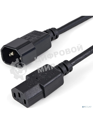 Кабель питания Filum С13- C14, 3х0.5мм, 220В, 6A, чёрный, 1.8м [FL-PC6-C13-C14-1.8M] (873336)