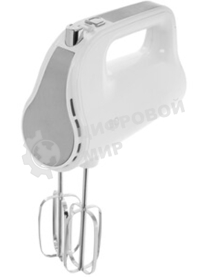 Миксер BQ MX423 White-Steel, Мощность 500 Вт, 5 скоростей, Режим Турбо