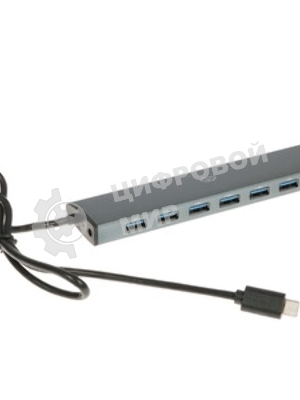 USB-концентратор Digma HUB-7U3.0-UC-G, USB-C, USB 3.0 7 портов, USB Type-C