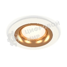 Комплект встраиваемого светильника Ambrella light XC7621005 SWH/PYG белый песок/золото желтое полированное MR16 GU5.3 (C7621, N7014)