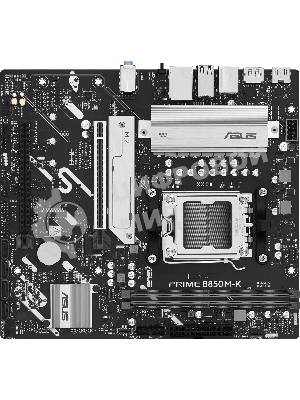 Материнская плата ASUS PRIME B850M-K, AM5, AMD B850, 2xDDR5, 4xSATA, 2xM.2, 1xPCIe 5.0 x16, DisplayPort, HDMI, 1x2.5Gb LAN, 3x3.5 мм, 7.1, microATX