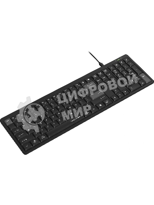 Клавиатура A4Tech FX55 черный USB slim Multimedia кабель 1.5м