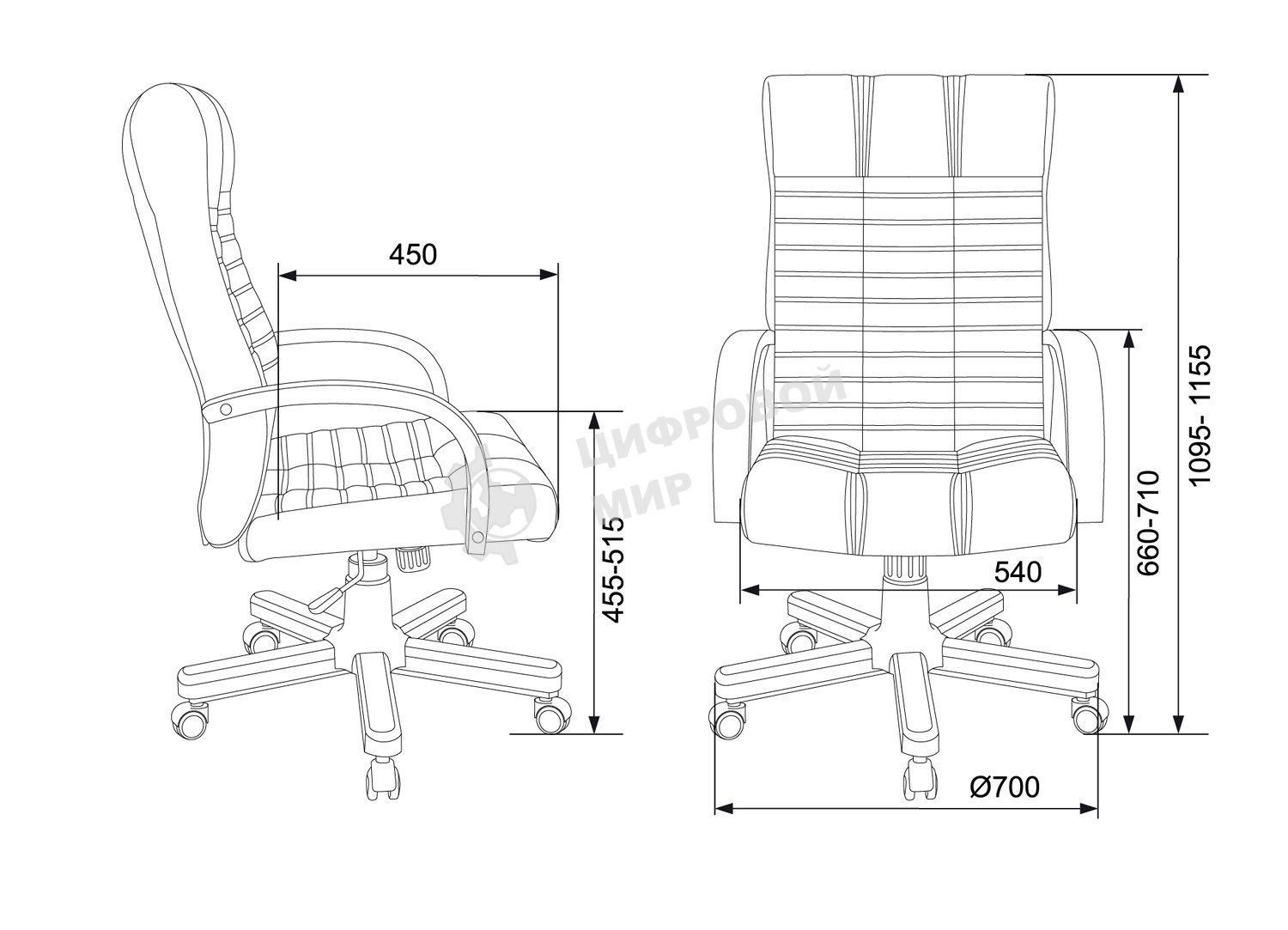 Кресло руководителя Бюрократ KB-10WALNUT/B/LEATH черный, кожа, крестовина дерево
