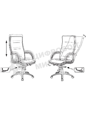 Кресло Бюрократ T-9927SL черный, кожа