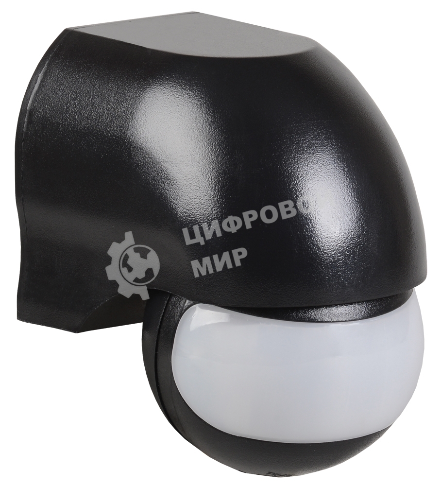 Датчик движения IEK LDD10-010-1100-002ДД 010 черный, макс. нагрузка 1100Вт, угол обзора 180град., дальность 10м, IP44