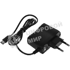 Сетевое зарядное устройство Buro BUWC1 2A кабель USB Type C черный