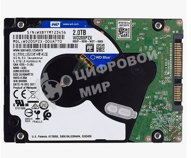 Жесткий диск Western DigitalBlue WD20SPZX 2ТБ 2,5