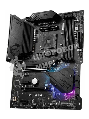 Материнская плата MSI MPG B550 GAMING PLUS, AM4, AMD B550, 4xDDR4, 6xSATA, 2xM.2, 1xPCI-E 4.0 x16, 1xPCI-E 3.0 x4, 2xPCI-E x1, 1xHDMI, 1xDP, 1x 1Gb LAN, 4xUSB-A 2.0, 2xUSB-A 3.2 Gen 1, 1xUSB-A 3.2 Gen 2, 1xUSB-C 3.2 Gen 2, 5x3.5 мм, 7.1, ATX