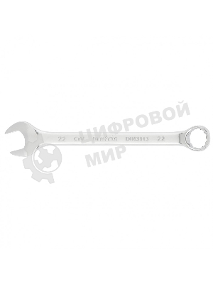 Ключ комбинированный Matrix, 22 мм, CrV, полированный хром