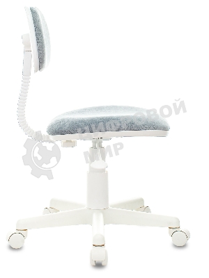 Кресло детское Бюрократ CH-W201NX Light-28 серо-голубой, крестов. пластик, пластик белый