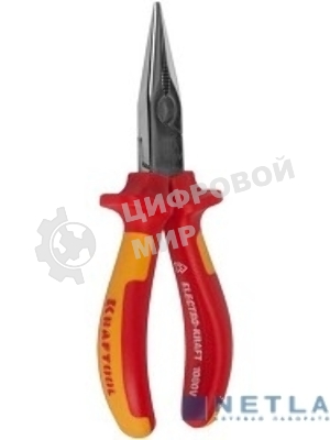 Тонконосы KRAFTOOL 2202-3-16_z01 electro-kraft cr-mo сталь двухкомп. рукоят. хром. покр. 160мм