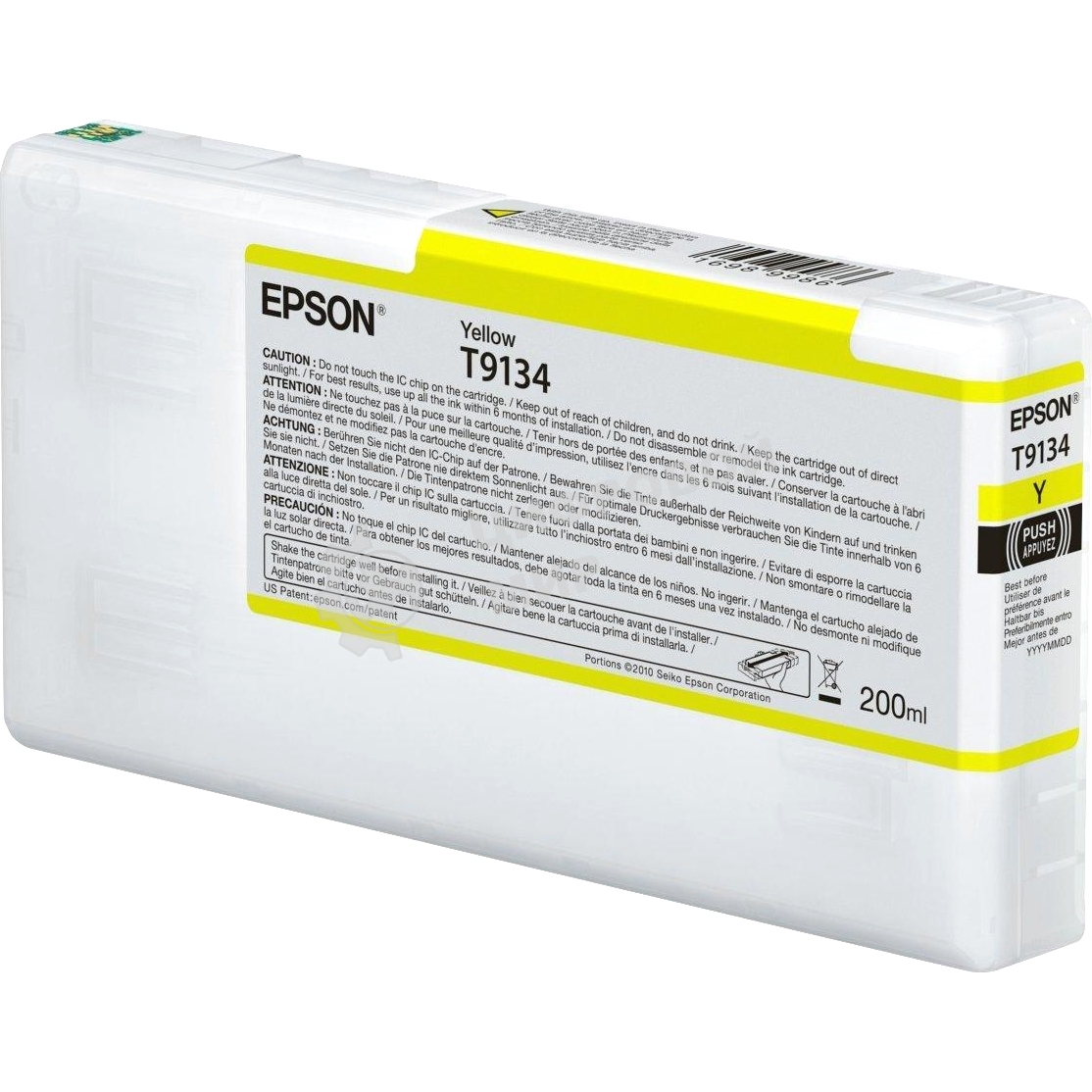 Картридж струйный Epson T9134 (C13T913400) желтый (200 мл) для SureColor SC-P5000, SC-P5000V