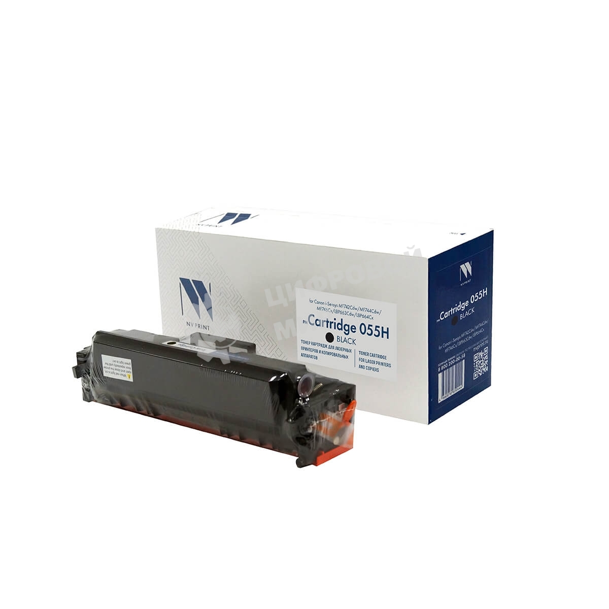 Картридж лазерный NVP совместимый NV-055H черный (БЕЗ ЧИПА) для Canon i-Sensys MF742Cdw/MF744Cdw/MF746Cx/LBP663Cdw/LBP664Cx (7600k)