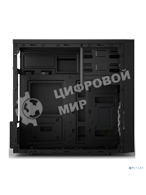 Компьютерный корпус CBR RD873, без БП, mATX Minitower 2хUSB 2.0, HD Audio+Mic, кабель питания 1.2м, черный PCC-MATX-RD873-WPSU