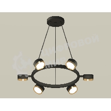 Светильник Ambrella light XB9193152/6 SBK/PYG черный песок/золото желтое полированное GX53 (C9193, N8124)