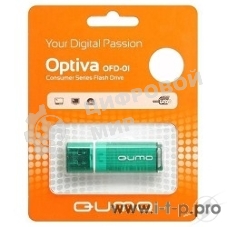 Флешка USB 2.0 QUMO 16Gb Optiva 01 зеленый QM16GUD-OP1-green
