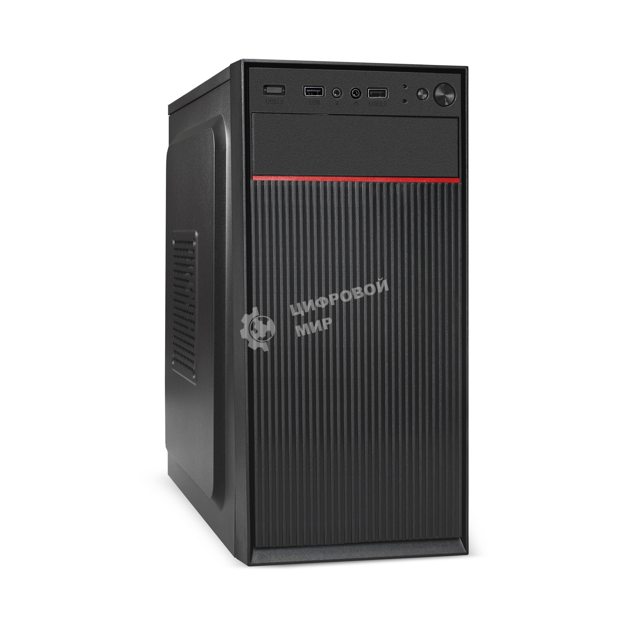 Компьютерный корпус Minitower ExeGate BAA-113-AAA450 (mATX, БП AAA450 с вент. 8см, 2*USB, аудио, черный)