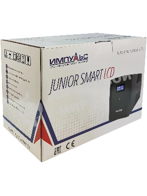 Источник бесперебойного питания Импульс ЮНИОР СМАРТ 2200, 2200/1320 ВА/Вт, LCD, USB, RJ11/RJ45, SCHUKOx4