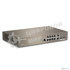 Коммутатор управляемый IP-COM G5312F L3, 12 портов, 10х1 Гбит/с, Base-X SFP 2х1 Гбит/с, настольный