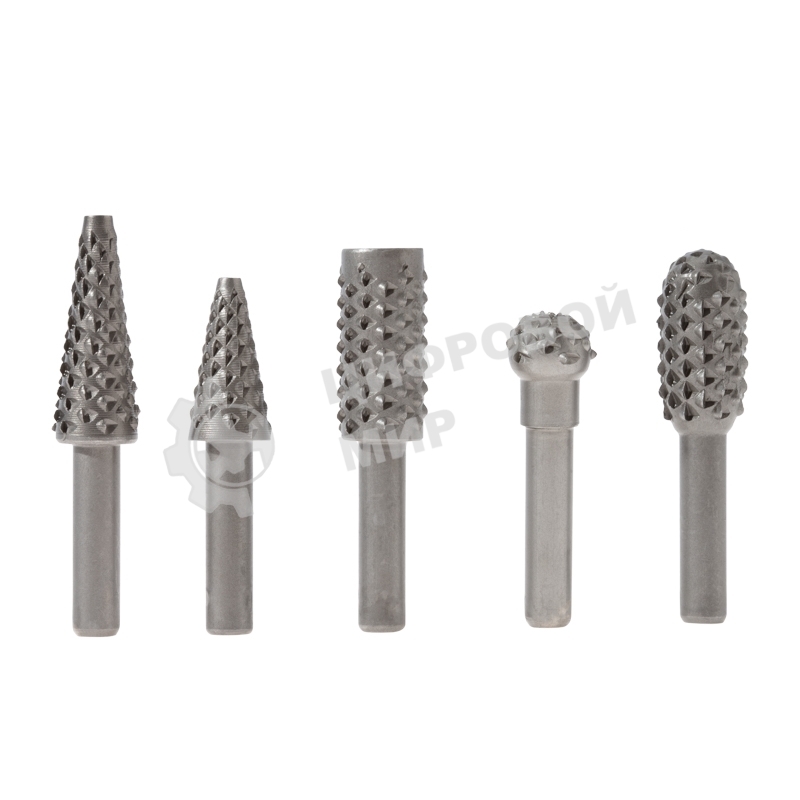 Набор борфрез (шарошек) по дереву Kranz 5 шт