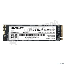 Накопитель SSD Patriot P320, 256Gb, PCIe 3.0 x4, M.2 2280, NVMe, R/W 2200/1200