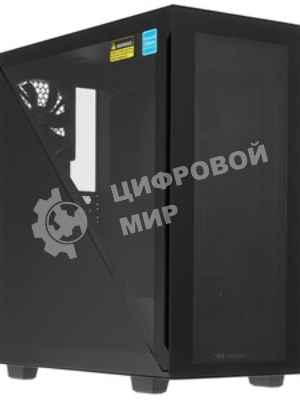 Компьютерный корпус Thermaltake Divider 300 TG ARGb черный без БП ATX 2x120мм 2xUSB 3.0 audio front door bott PSU