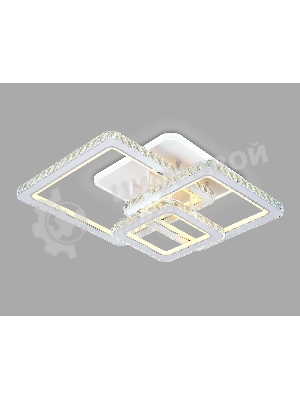 Управляемый светодиодный светильник Ambrella light FA1732/3 WH/CH белый/хром 145W 3000K/4200K/6400K 670*510*150 (ПДУ РАДИО 2.4G)