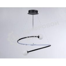 Светильник Ambrella light FL66293 BK черный 39W 3000K-6400K D500*1000 (ПДУ ИК)