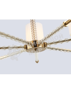 Люстра Ambrella light LH71503/7 BS/FR латунь/белый матовый E14*7 max 40W D840*640