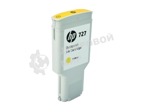 Картридж струйный HP 727 с желтыми чернилами для принтеров Designjet, 300 мл