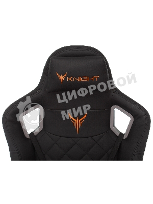 Кресло игровое Knight TITAN черный ромбик эко.кожа с подголов. крестовина металл