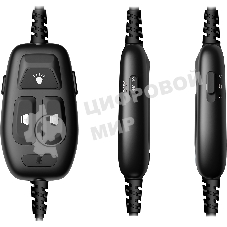 Гарнитура проводная с микрофоном A4Tech Bloody MC750 черный 2.3м мониторные USB оголовье (MC750 BLACK)