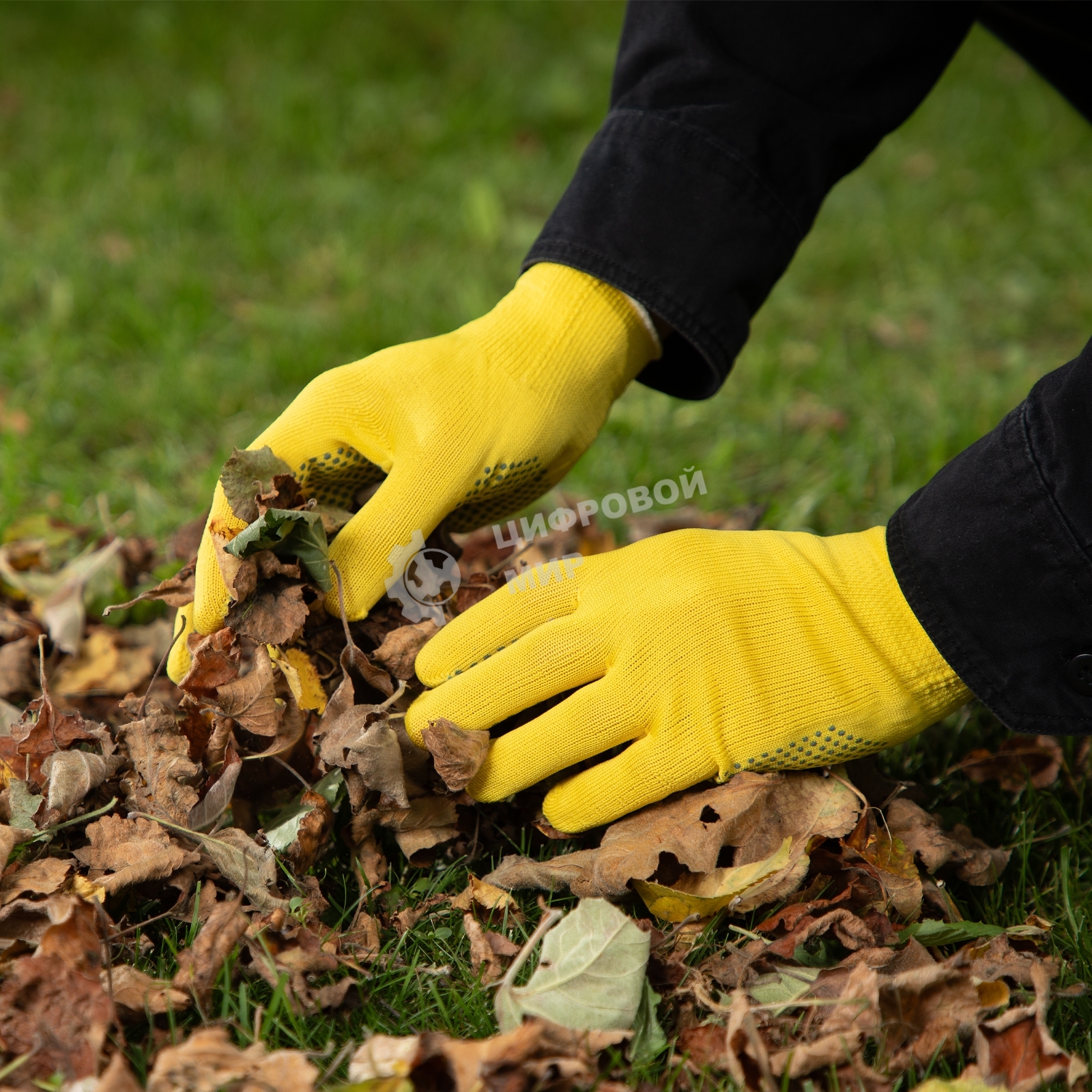 Перчатки в наборе Palisad 5 пар, цвета в ассортименте, ПВХ точка, L