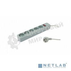 Сетевой фильтр PC Pet AP01006-1.8-GR 1.8 м, 5 розеток, серый