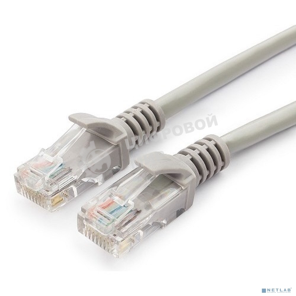 Патч-корд медный UTP Cablexpert PP10-10M cat.5, 10м, литой, многожильный, серый