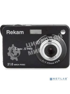Фотоаппарат Rekam iLook S990i черный 21Mpix 2.7