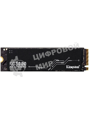 Накопитель SSD Kingston KC3000, 1Tb, M.2 2280, PCIe 4.0 x4, R/W 7000/6000, с радиатором.