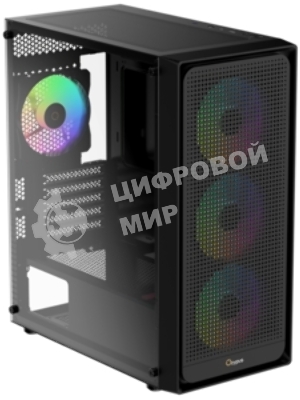 Корпус Ocypus Gamma C50 WH ARGB, Mini-Tower, белый, 4 x 120 мм